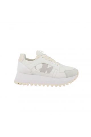 CALVIN KLEIN RUNNER LOW LACEUP MIX NBS BRIGHT WHITE-CREAMY WHITE