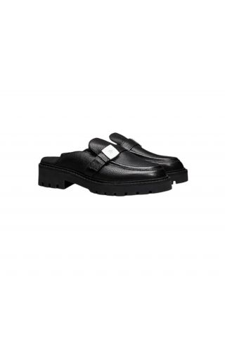 CALVIN KLEIN FLATFORM SLIPON MG LTH BLACK 0GJ