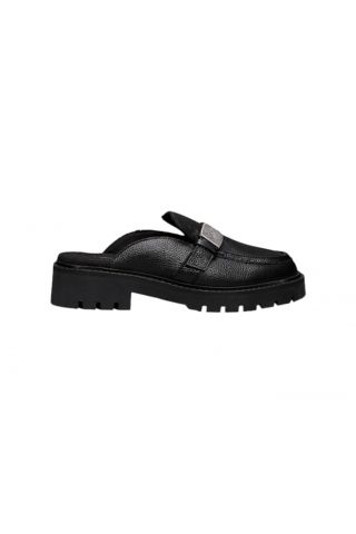 CALVIN KLEIN FLATFORM SLIPON MG LTH BLACK 0GJ