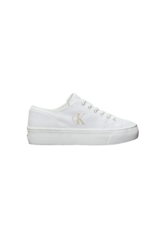 CALVIN KLEIN - VULC FLATFORM LOW CV MG WHITE-LOGO - 357653