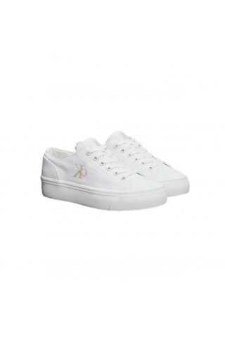 CALVIN KLEIN - VULC FLATFORM LOW CV MG WHITE-LOGO - 357653