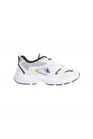 CALVIN KLEIN RETRO TENNIS MESH ML BRIGHT WHITE/BLACK