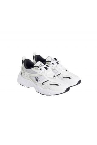 CALVIN KLEIN RETRO TENNIS MESH ML BRIGHT WHITE/BLACK