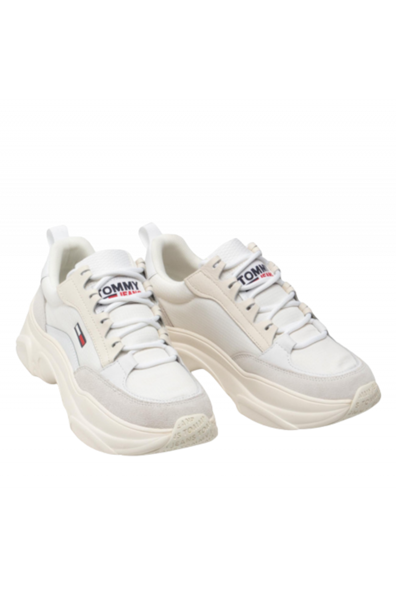 TOMMY HILFIGER JEANS LIGHTWEIGHT SHOE WHITE