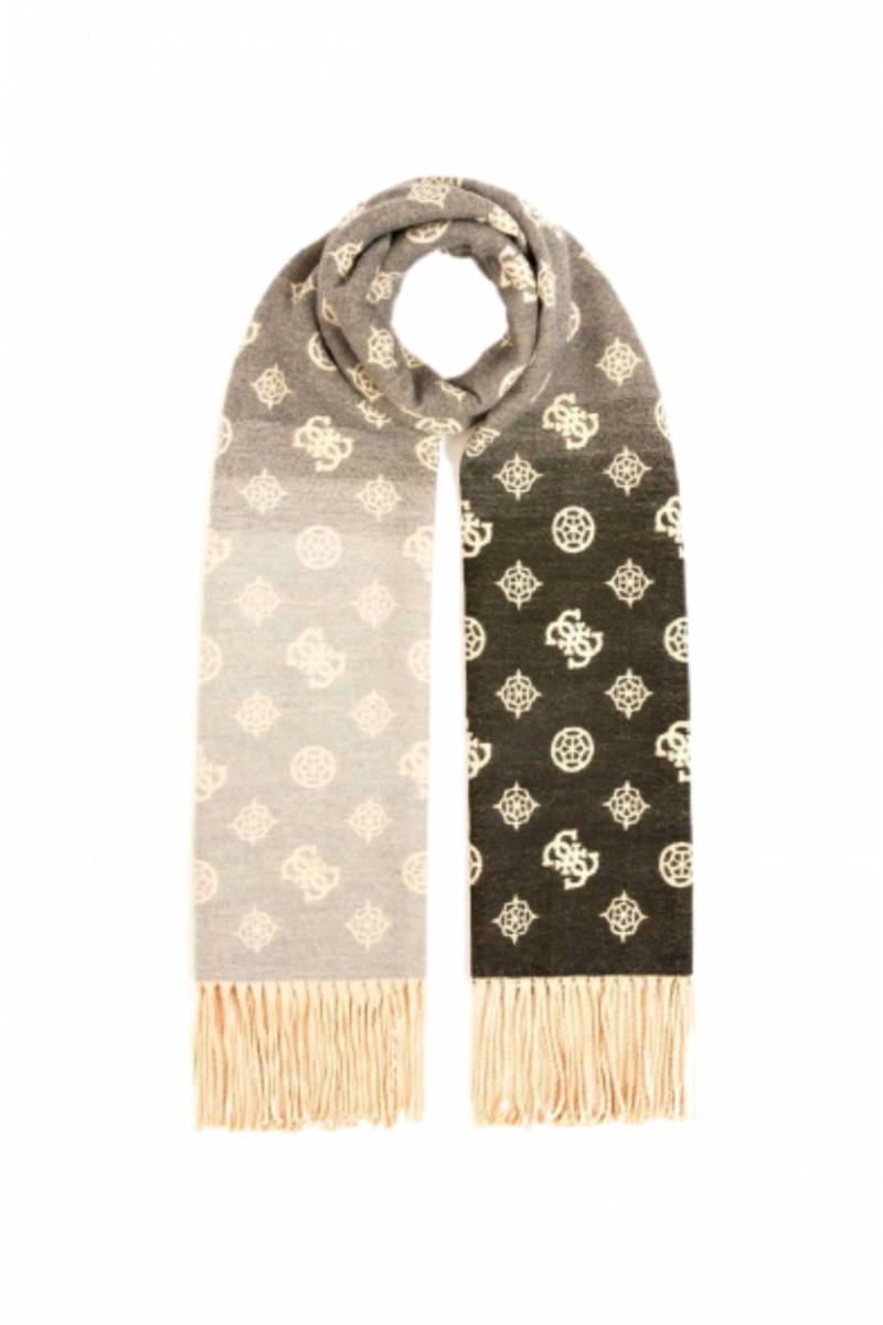 GUESS SCARF 65X178 BLACK/GREY