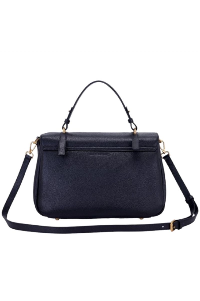 LA CARRIE ATENA LARGE SHOPPER TUMBLED LEATHER BLACK