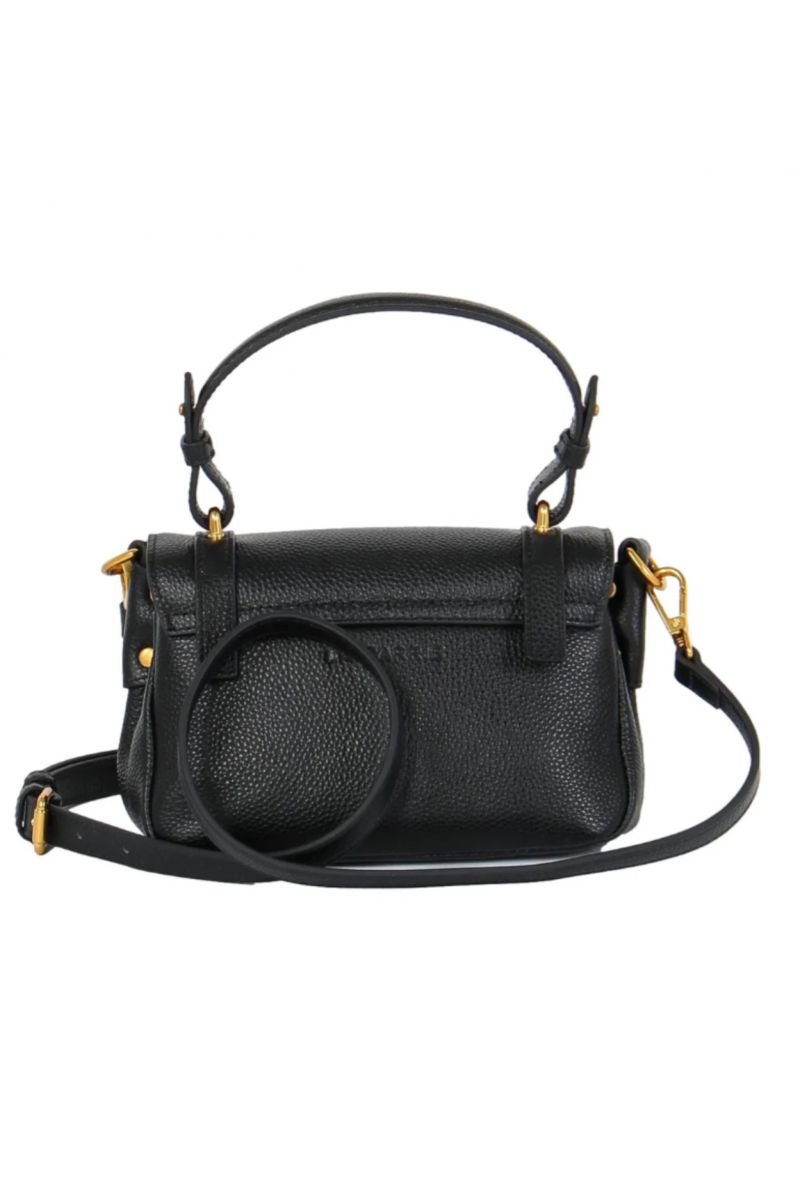 LA CARRIE ATENA SMALL SHOPPER TUMBLED LEATHER BLACK