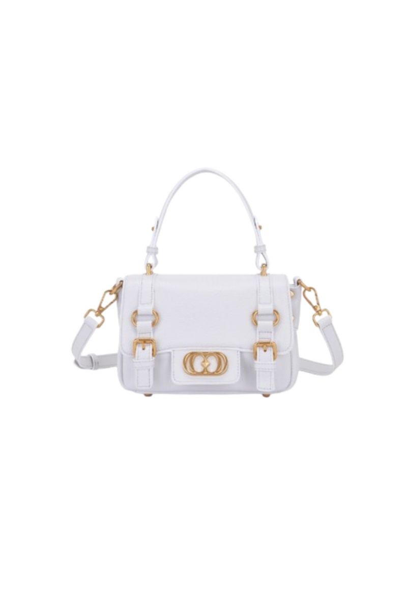 LA CARRIE ATENA SMALL SHOPPER TUMBLED LEATHER IVORY