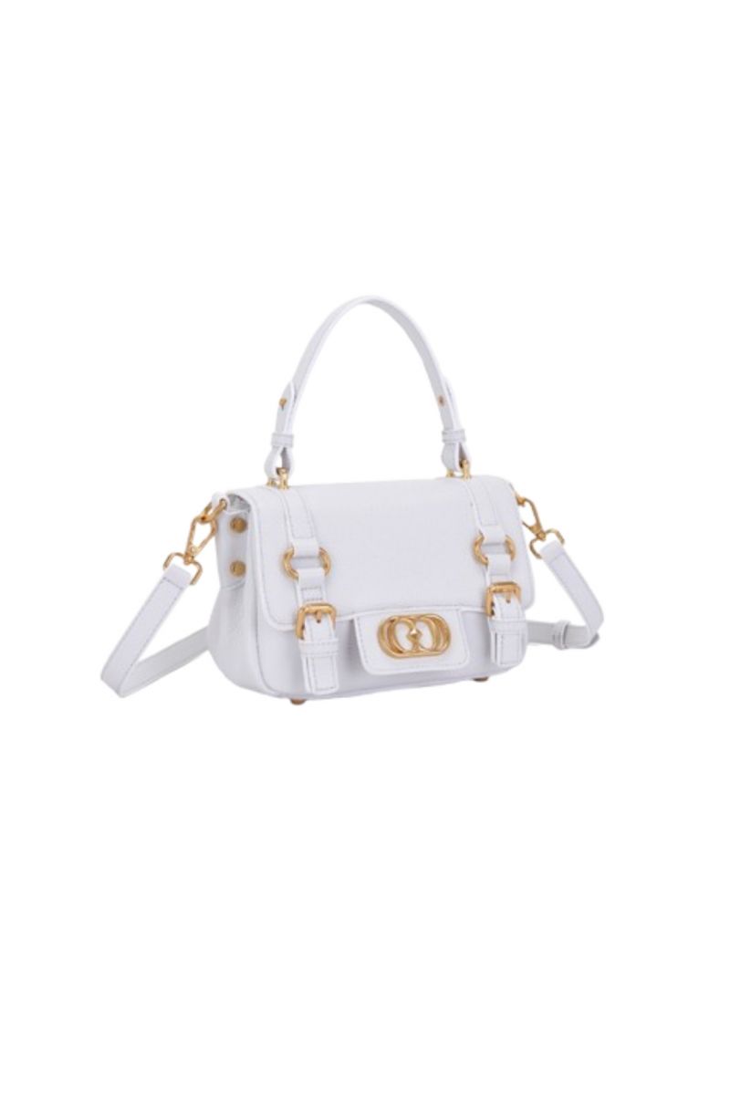 LA CARRIE ATENA SMALL SHOPPER TUMBLED LEATHER IVORY