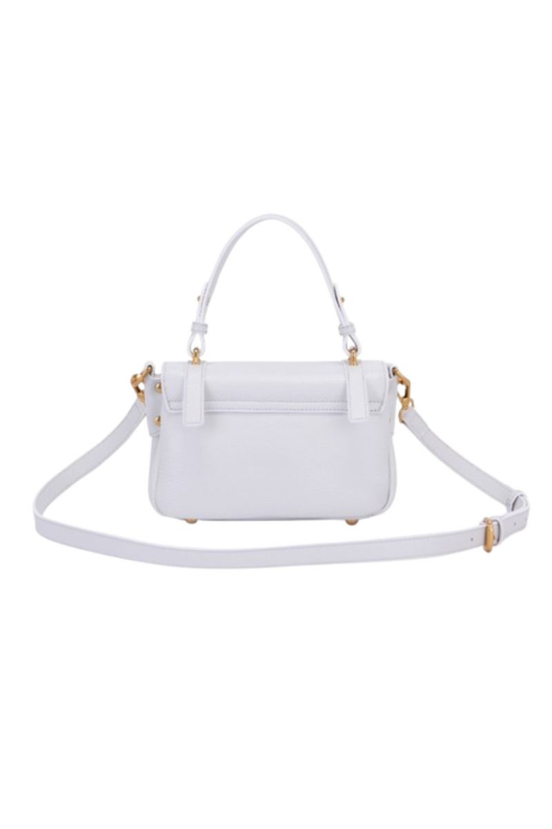 LA CARRIE ATENA SMALL SHOPPER TUMBLED LEATHER IVORY