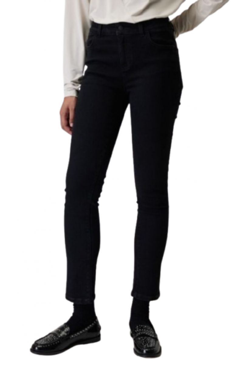 SARAH LAWRENCE JEANS PANT 5 POCKET RW SKINNY BLACK