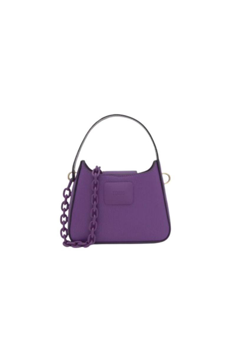 TOUS MINI BOLSO HOMBRO LUCIA MORADO