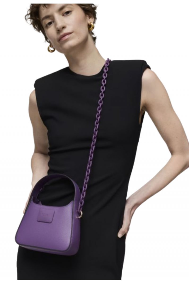 TOUS MINI BOLSO HOMBRO LUCIA MORADO