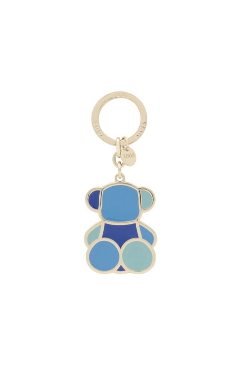 TOUS LLAVERO TOUS BEAR FACETED AZUL