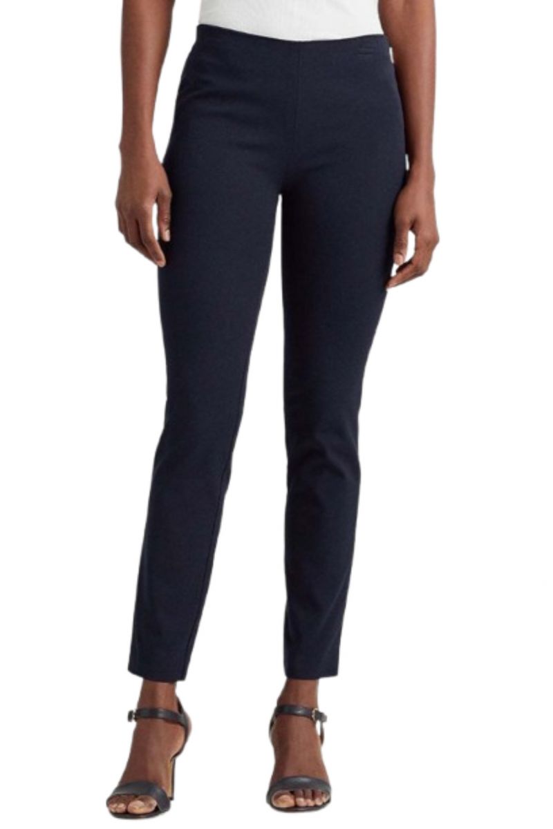 LAUREN RALPH LAUREN PLSHD BI STR TWILL PSNT NAVY - 358049