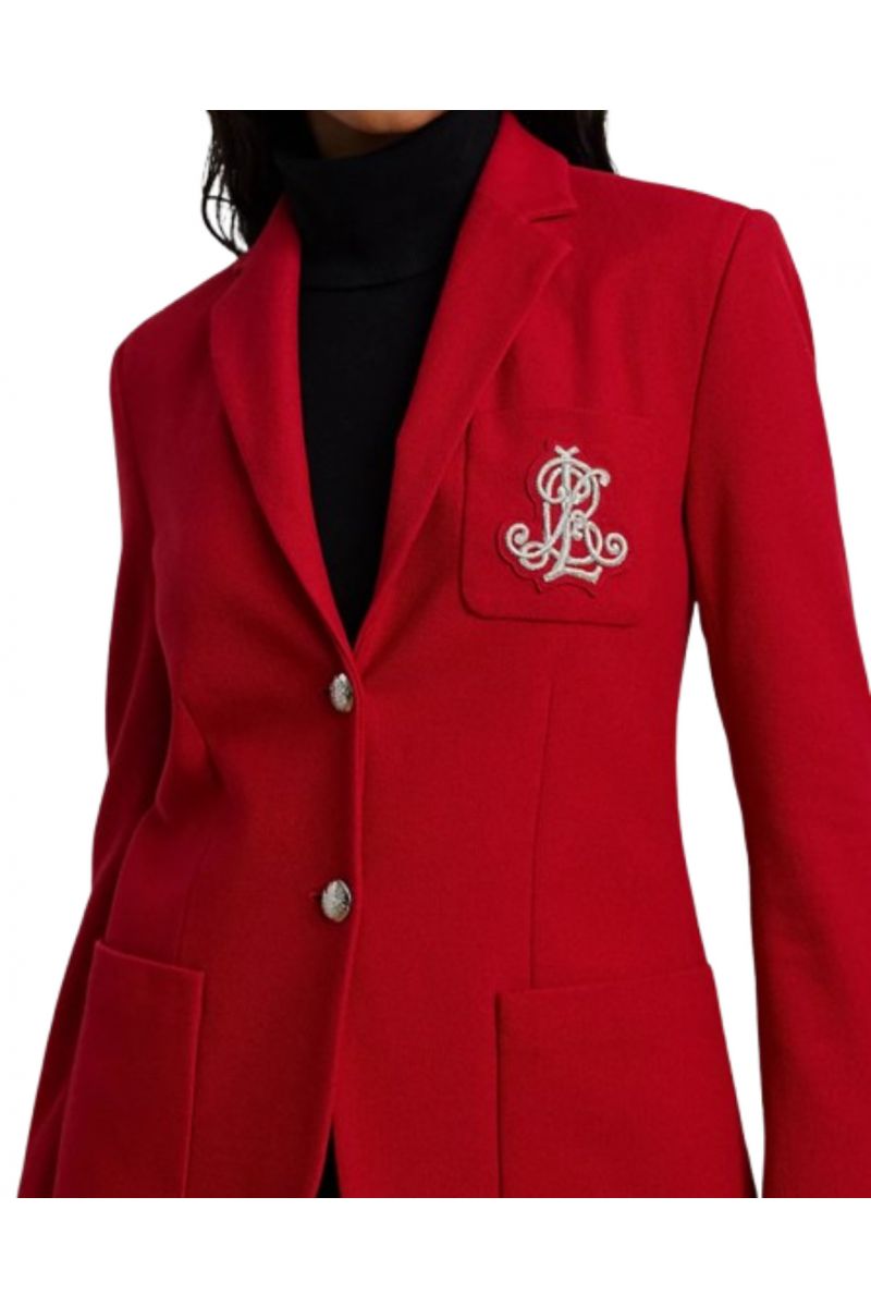 LAUREN RALPH LAUREN STR SPORTSWEAR PIQU-LND-JCT RED