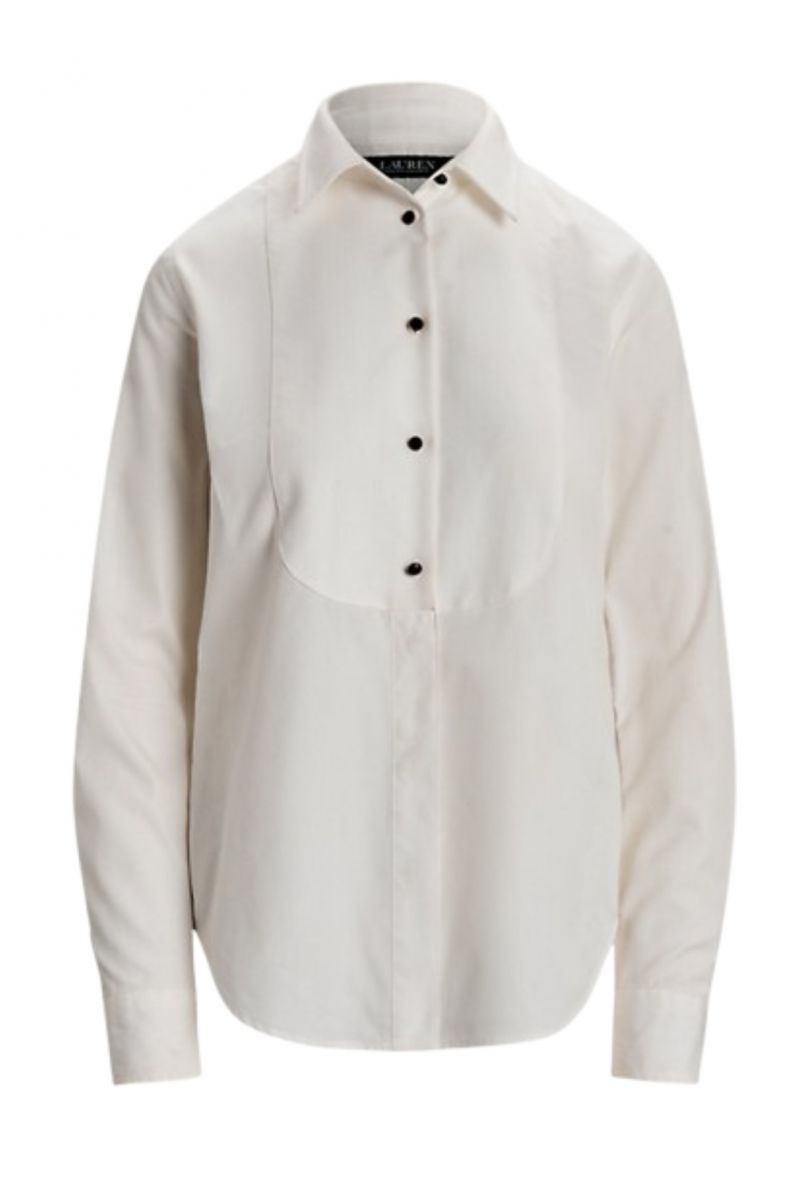 LAUREN RALPH LAUREN 80S CTN BRDCLTH-SHIRT WHITE