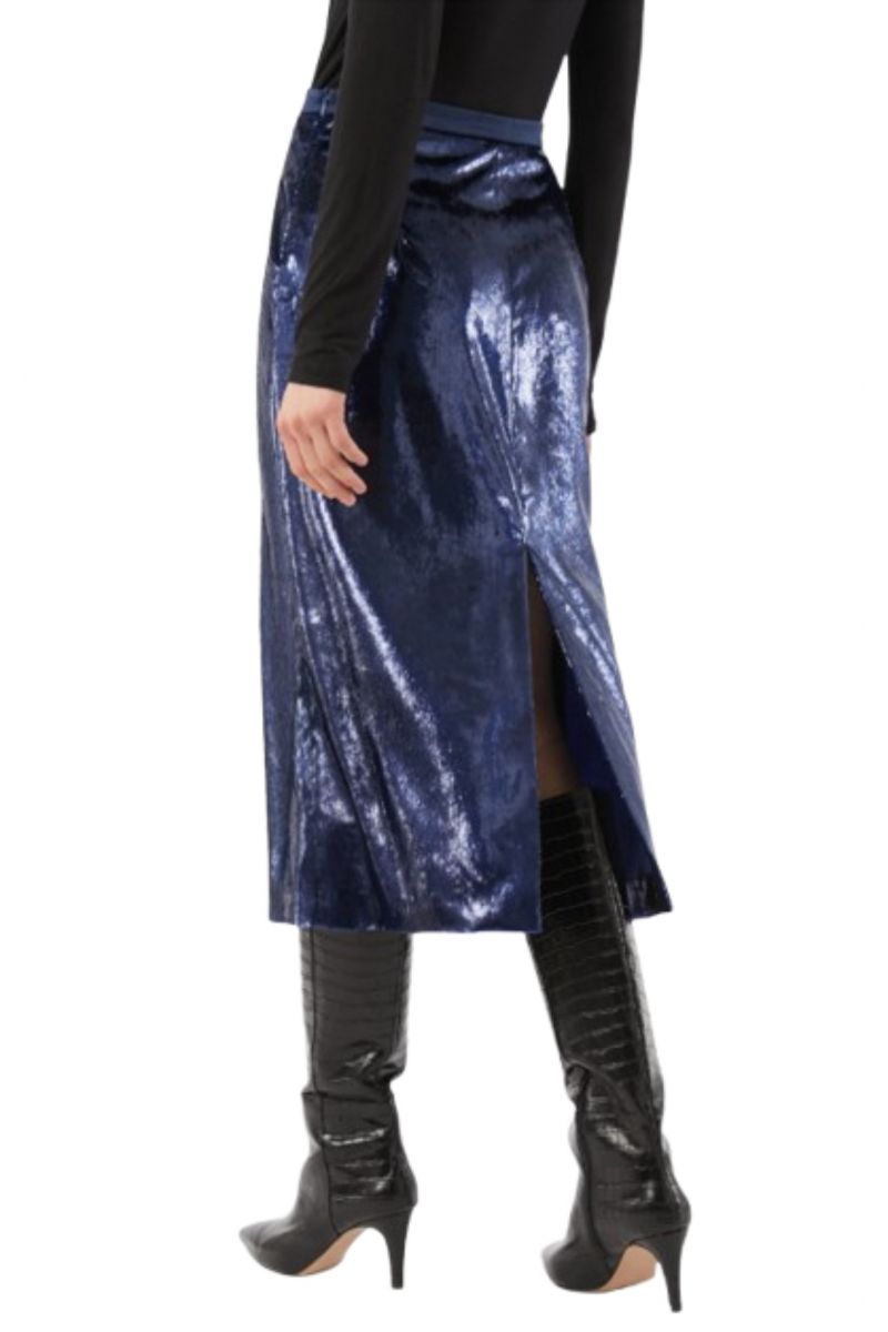 PENNYBLACK EBERT SKIRT COPYING BLUE