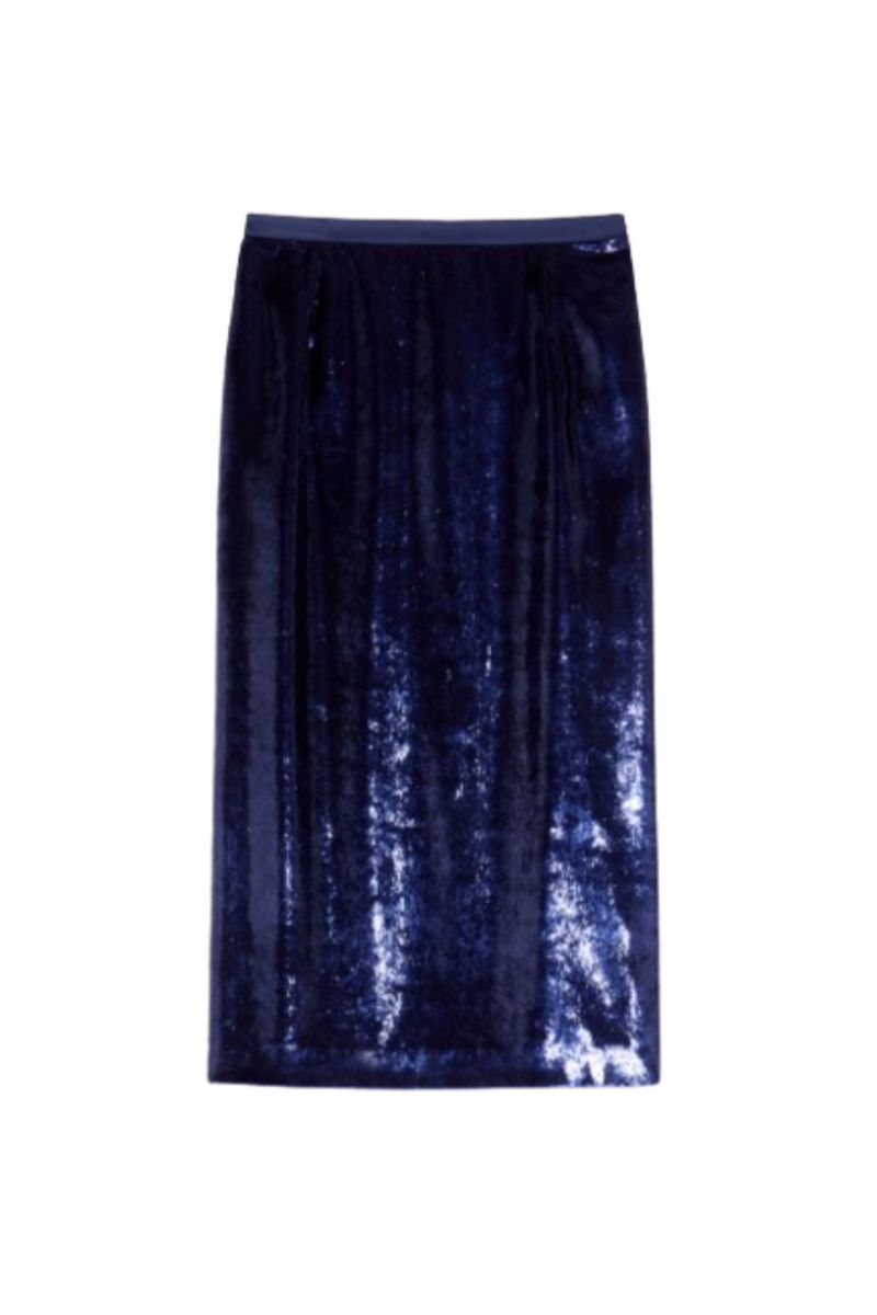 PENNYBLACK EBERT SKIRT COPYING BLUE