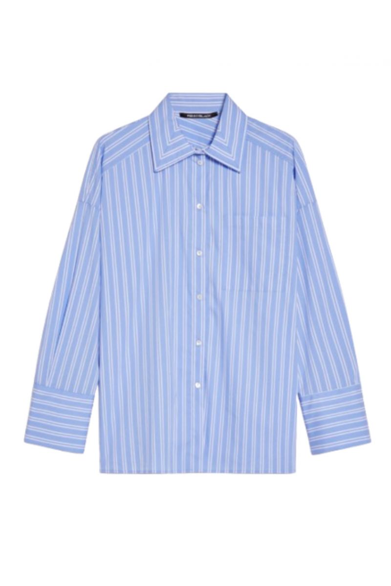 PENNYBLACK FLOTTA SHIRT STR LIGHT BLUE-WHITE