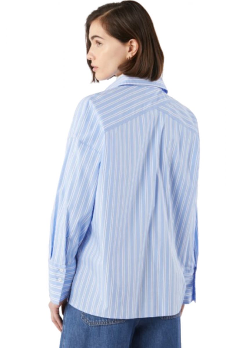 PENNYBLACK FLOTTA SHIRT STR LIGHT BLUE-WHITE