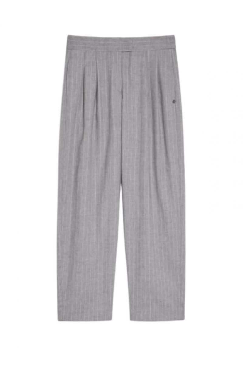 PENNYBLACK ERESIA TROUSERS STR LIGHT GREY