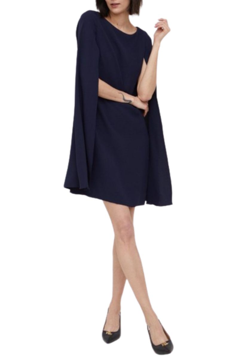 LAUREN RALPH LAUREN TRIPLE GGT-COCKTAIL DRESS LAUREN NAVY