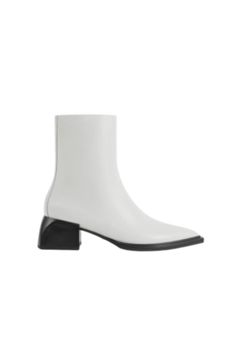 VAGABOND VIVIAN BOOTS 100% LEATHER WHITE