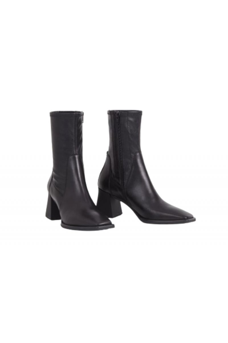 VAGABOND HEDDA BOOTS MEDIUM HEEL LEATHER BLACK