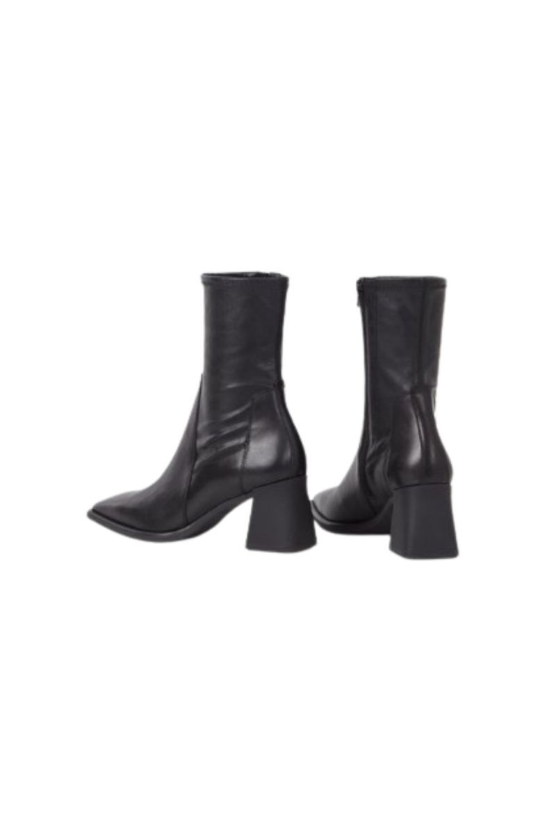 VAGABOND HEDDA BOOTS MEDIUM HEEL LEATHER BLACK