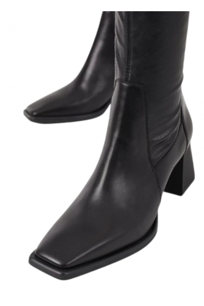 VAGABOND HEDDA BOOTS MEDIUM HEEL LEATHER BLACK