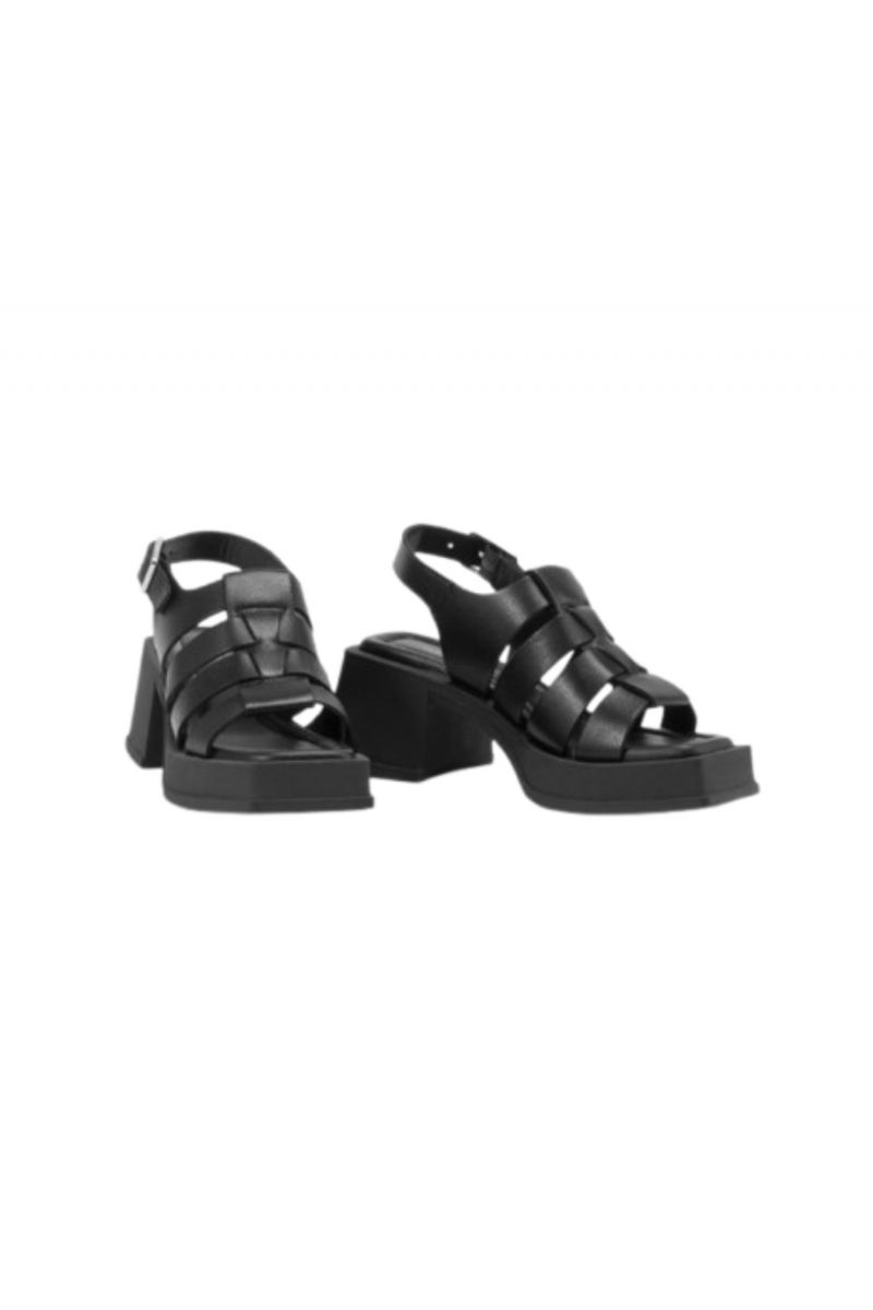 VAGABOND HENNIE HIGH HEEL SANDAL 100% LEATHER BLACK - 358029