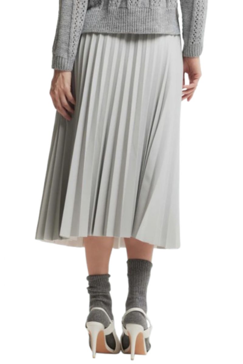 KOCCA EMILE SKIRT 100%POL GRIGIO PERLA ITALY