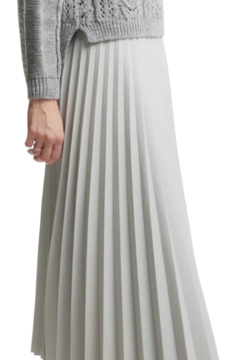 KOCCA EMILE SKIRT 100%POL GRIGIO PERLA ITALY