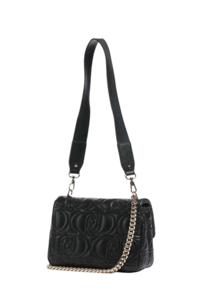 LIU JO AC_AF4A53_MIN OF 2_ECS M CROSSBODY BAG WITH QUILTED BLACK