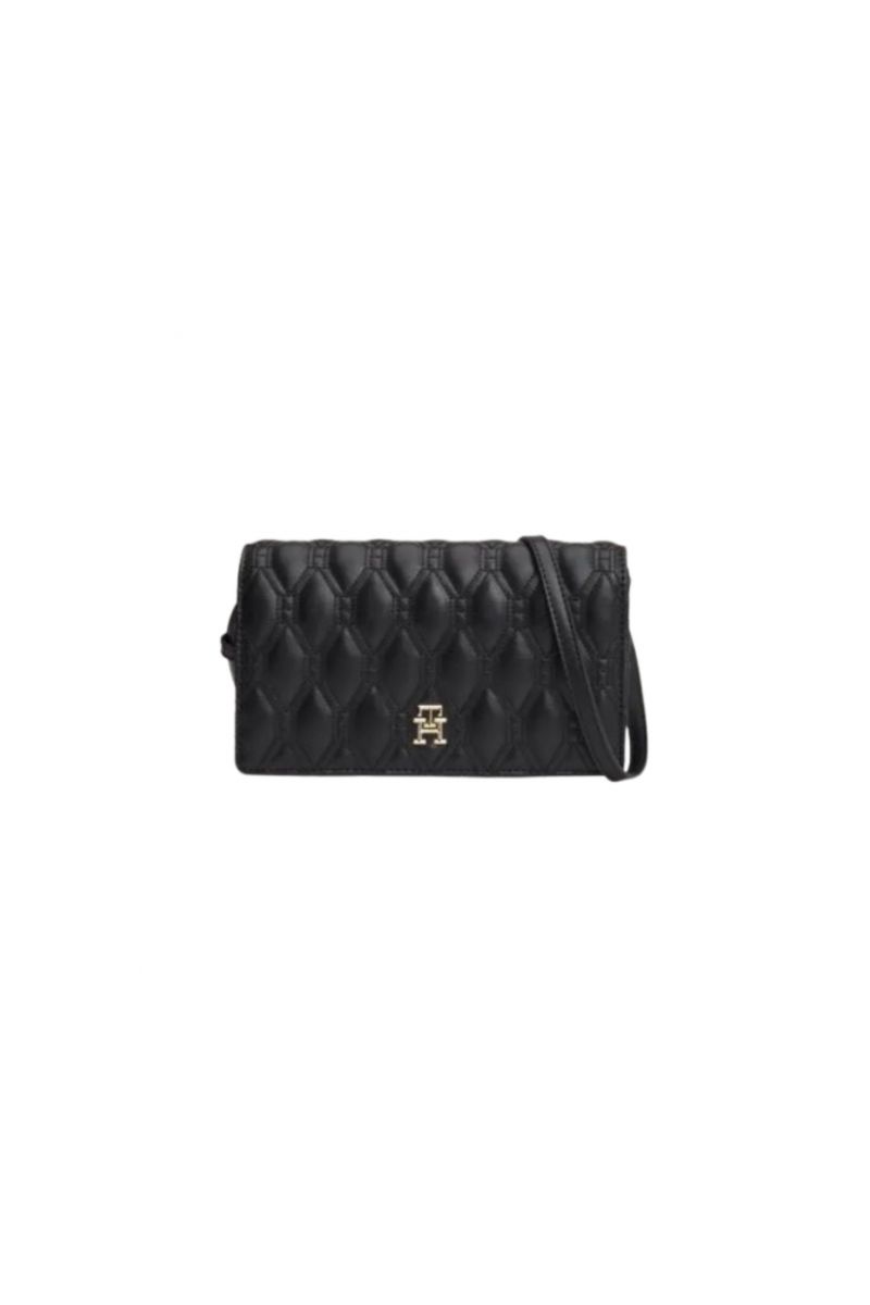 TOMMY HILFIGER TH REFINED FLAP CROSSOVER QU BLACK