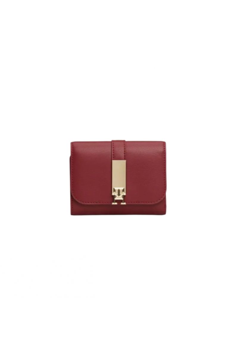 TOMMY HILFIGER HERITAGE MED FLAP DARK RED