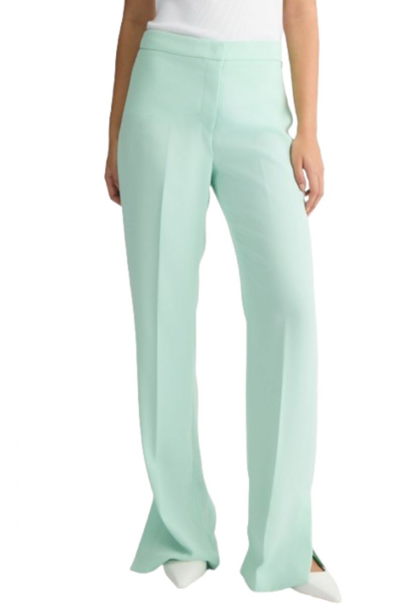 LIU JO BLACK CA5C55 PANTALONE CON SPACCO MINT - 358082