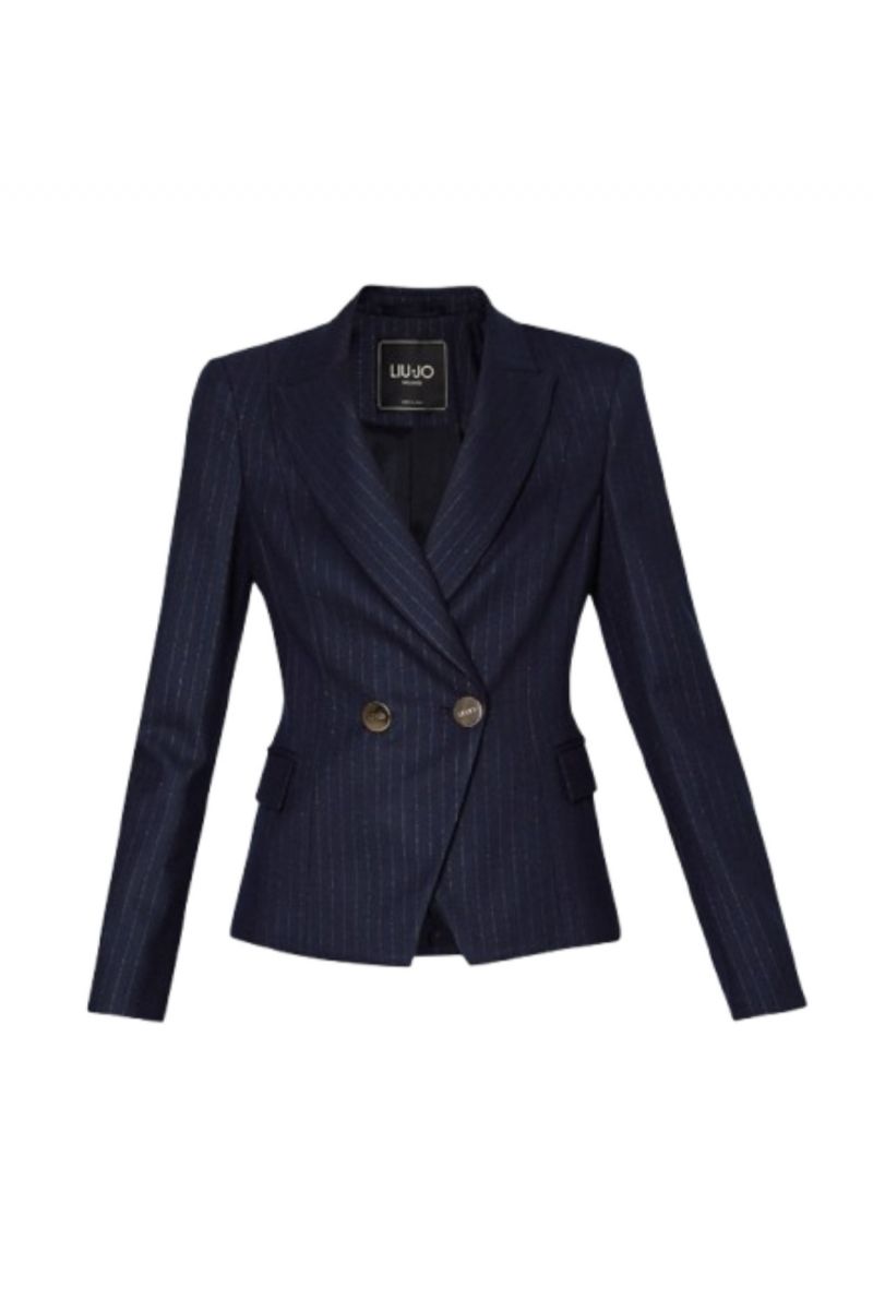 LIU JO BLACK CF4C58 BLAZER SLIM STR BLUE MARINO