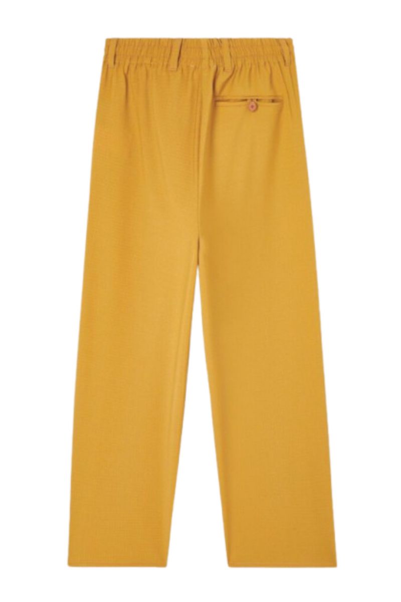 AMERICAN VINTAGE PANT 53% POLYESTER 43% WOOL 4% ELASTANE MUSTARD