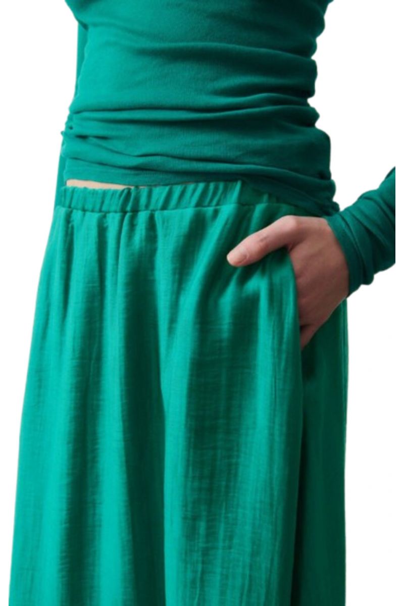 AMERICAN VINTAGE SKIRT 84% LIONSEL-16% POLYAM GREEN