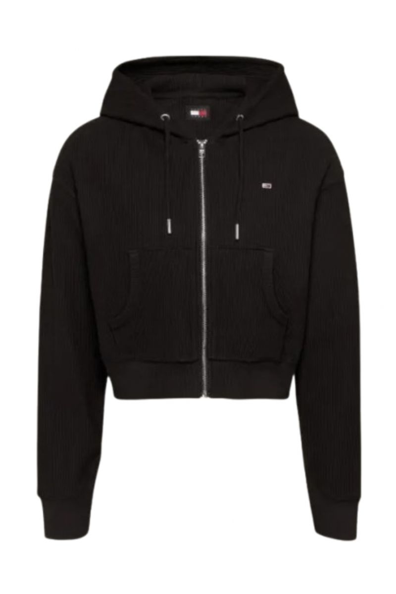 TOMMY HILFIGER TJW REG CRP OTTOMAN HOODIE BLACK