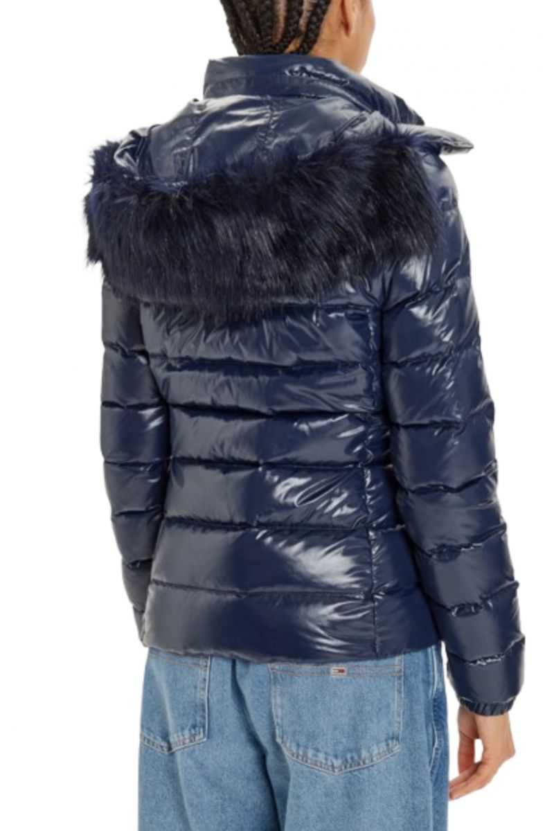 TOMMY HILFIGER - TJW TONAL HOODED DOWN JACKET DARK BLUE