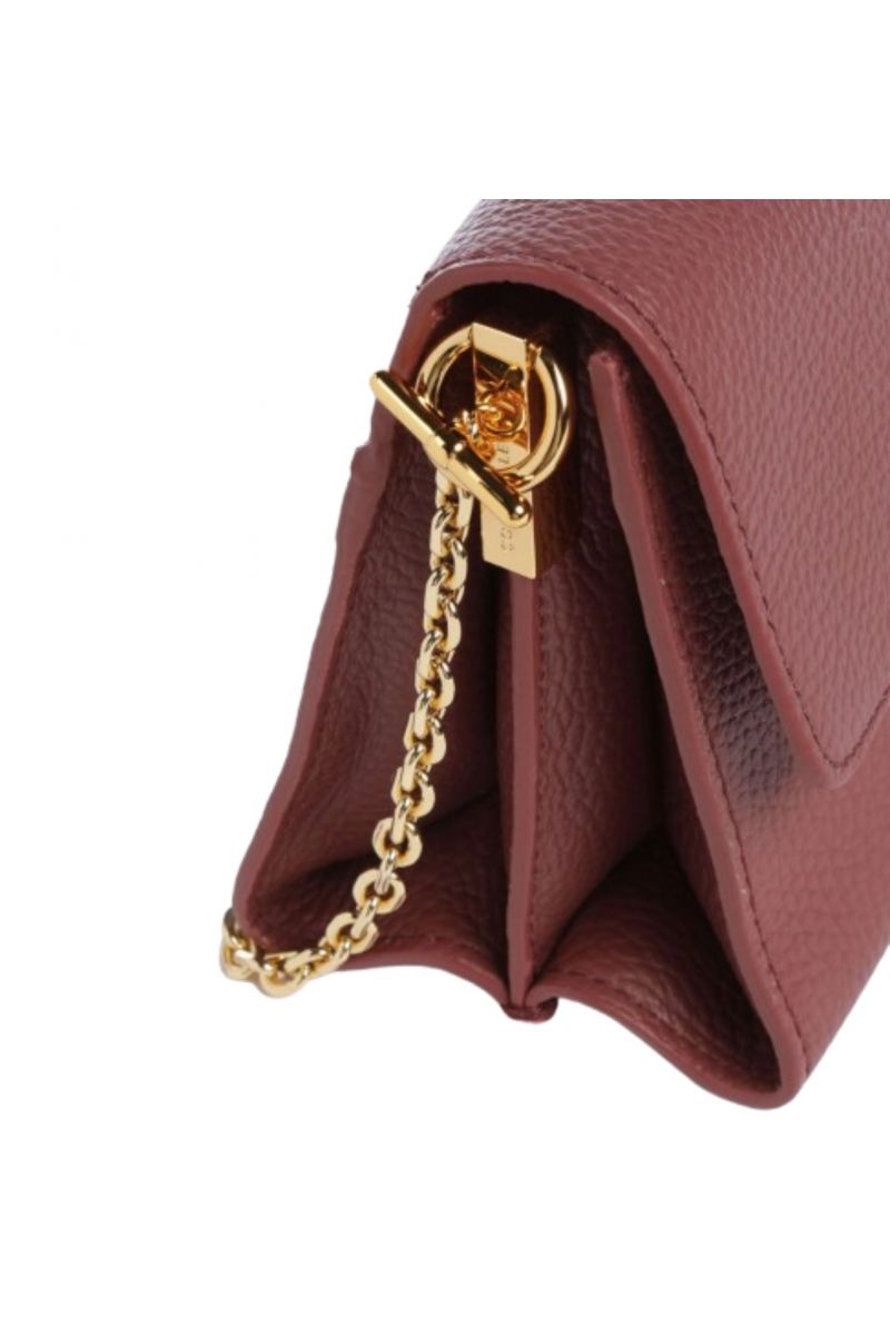 COCCINELLE BINXIE HANDBAG GRAIN.LEA. BRANDY