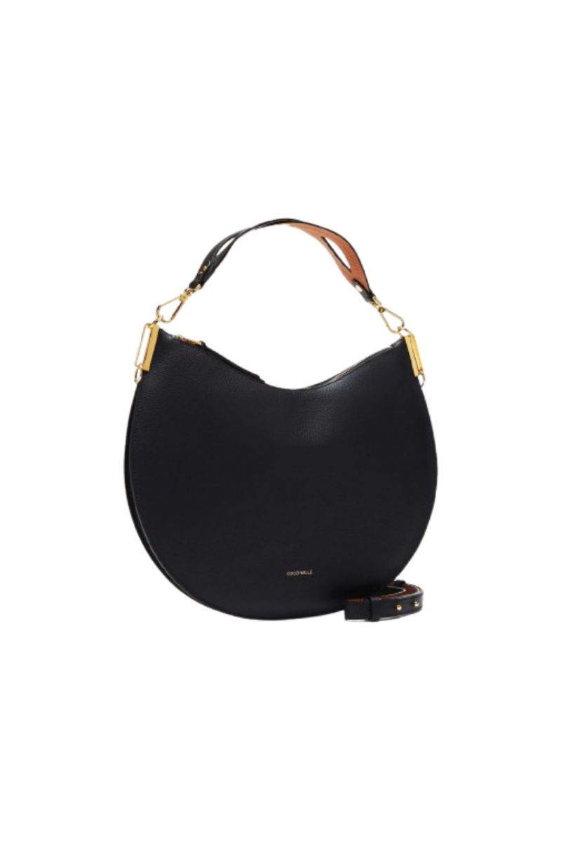 COCCINELLE SUNUP H.BAG DOU.GR.L NOIR/CUIR