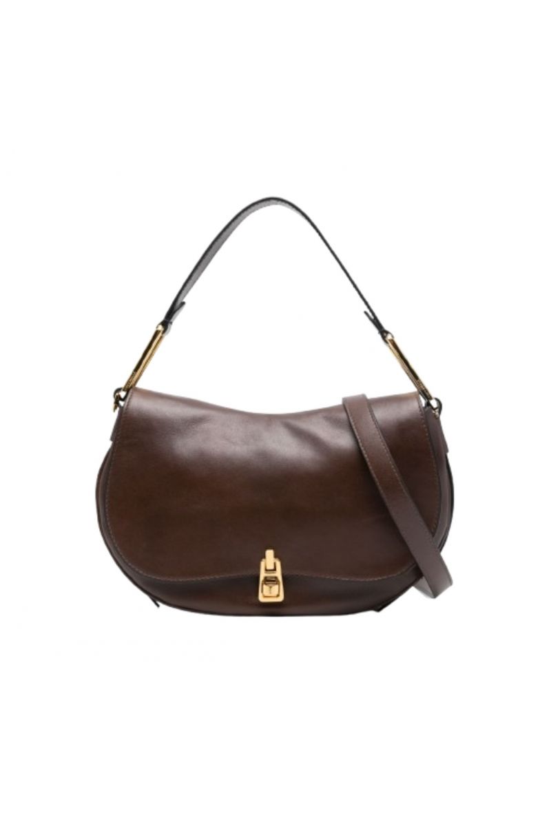 COCCINELLE MAGIE VINTAGE HAND BAG L FONDANT BROWN