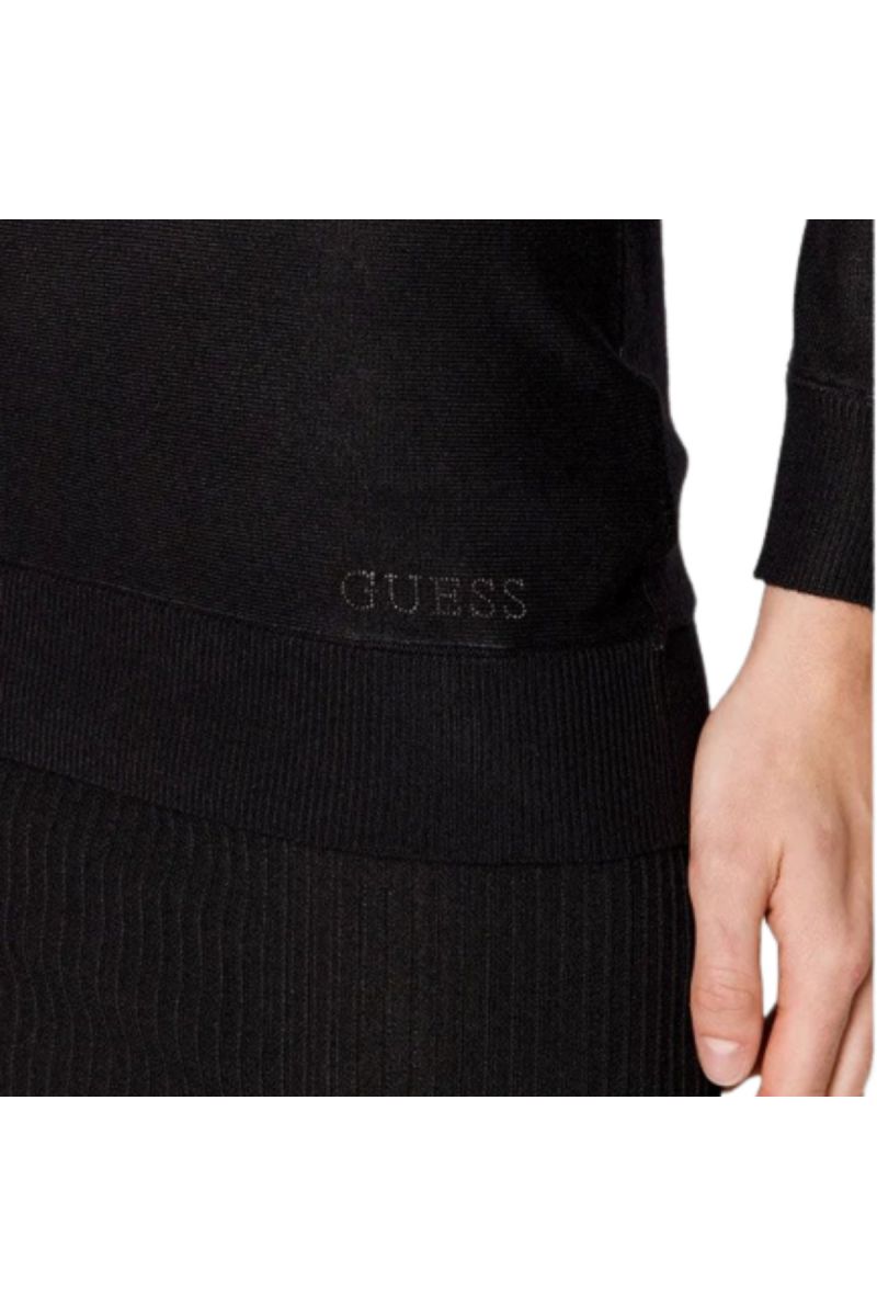 GUESS ADELE BAT SLEEVE SWTR BLACK 