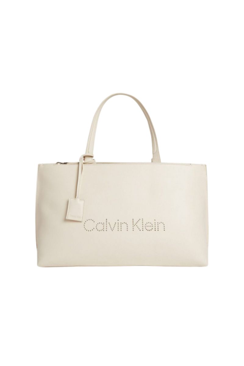 CALVIN KLEIN SET SHOPPER LG SAND