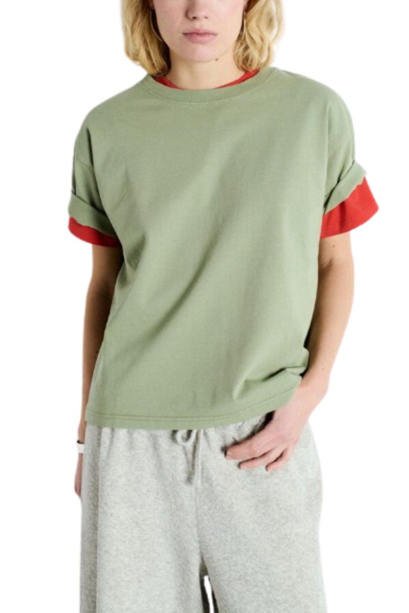 AMERICAN VINTAGE T-SHIRT FIZ02A KHAKI - 357627