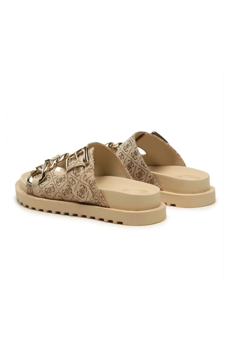 GUESS - FATEMA2 SANDAL FLAT BEIGE-BROWN